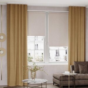 Готовые шторы Софт бежевый