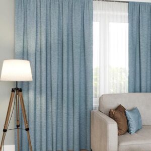 Готовые шторы Сканди голубой