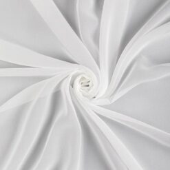 Готовые шторы-тюль Вуаль шелк, цвет белый, артикул 58083054