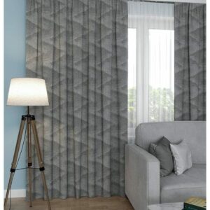 Готовые шторы Мозаика серый
