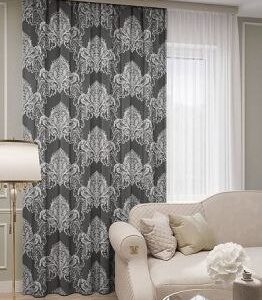 Готовые шторы Монакко серый